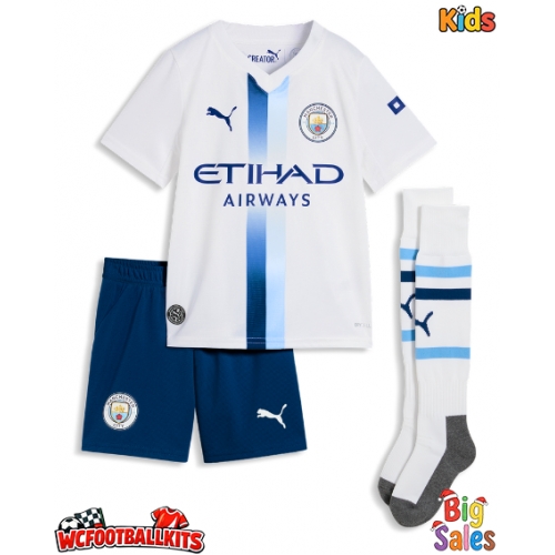 Manchester City Elliot Anderson #5 Replica Third Stadium Kit for Kids 2026-27 Short Sleeve (+ pants)